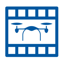 Icono de Dron de Vídeo